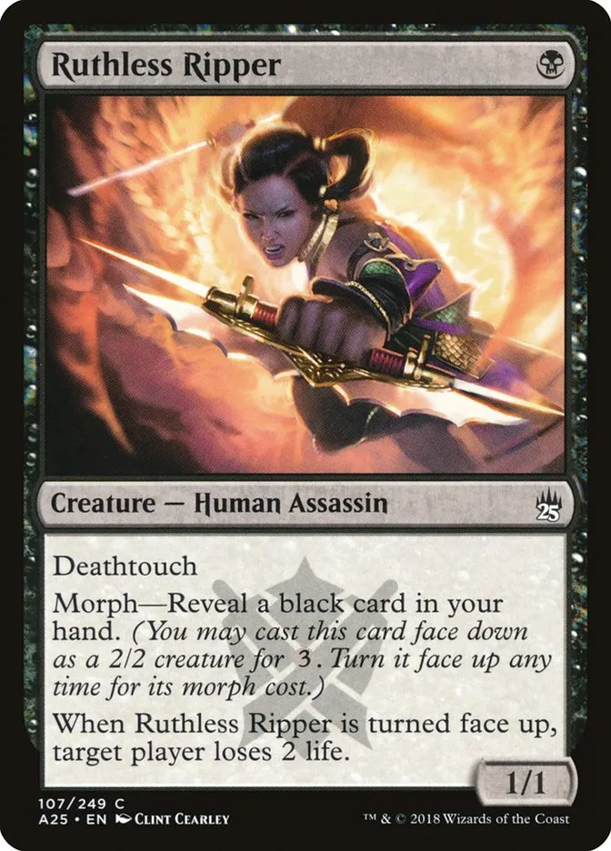 2018 Masters 25 Ruthless Ripper common #107 unlisted card image
