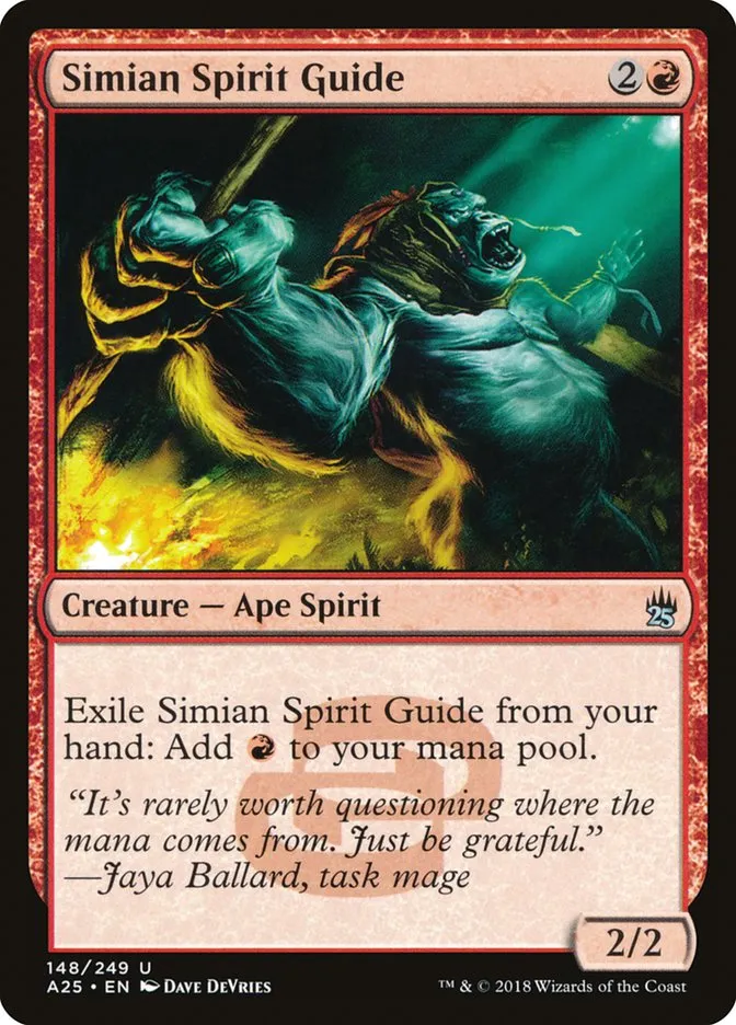 2018 Masters 25 Simian Spirit Guide uncommon #148 unlisted card image