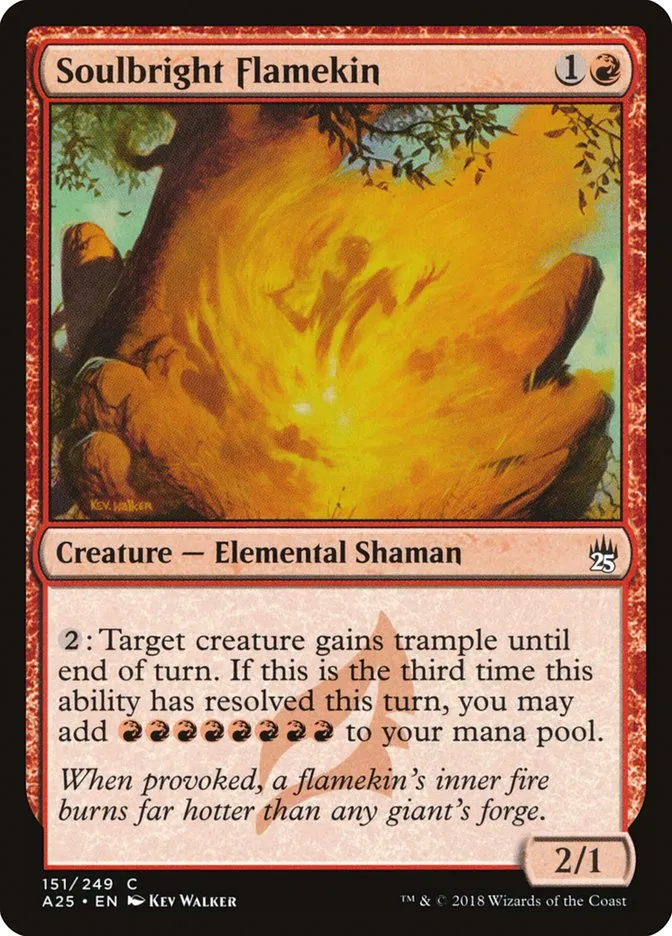 2018 Masters 25 Soulbright Flamekin common #151 unlisted card image