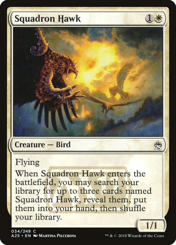 2018 Masters 25 Squadron Hawk common #34 unlisted card image