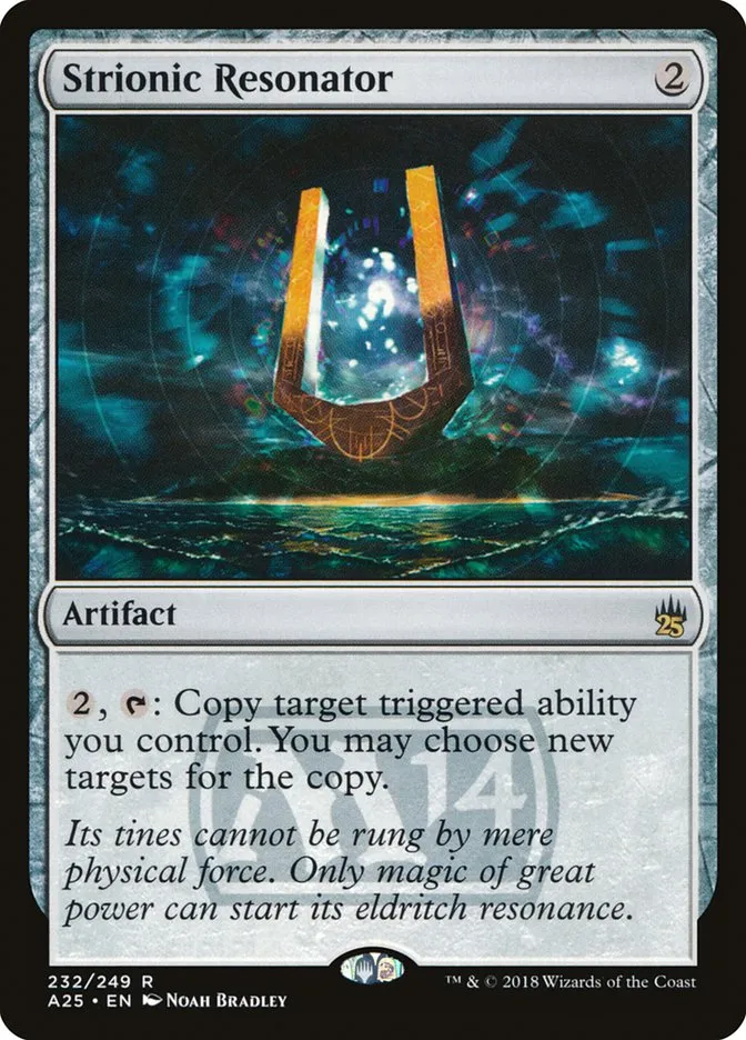 2018 Masters 25 Strionic Resonator rare #232 unlisted card image