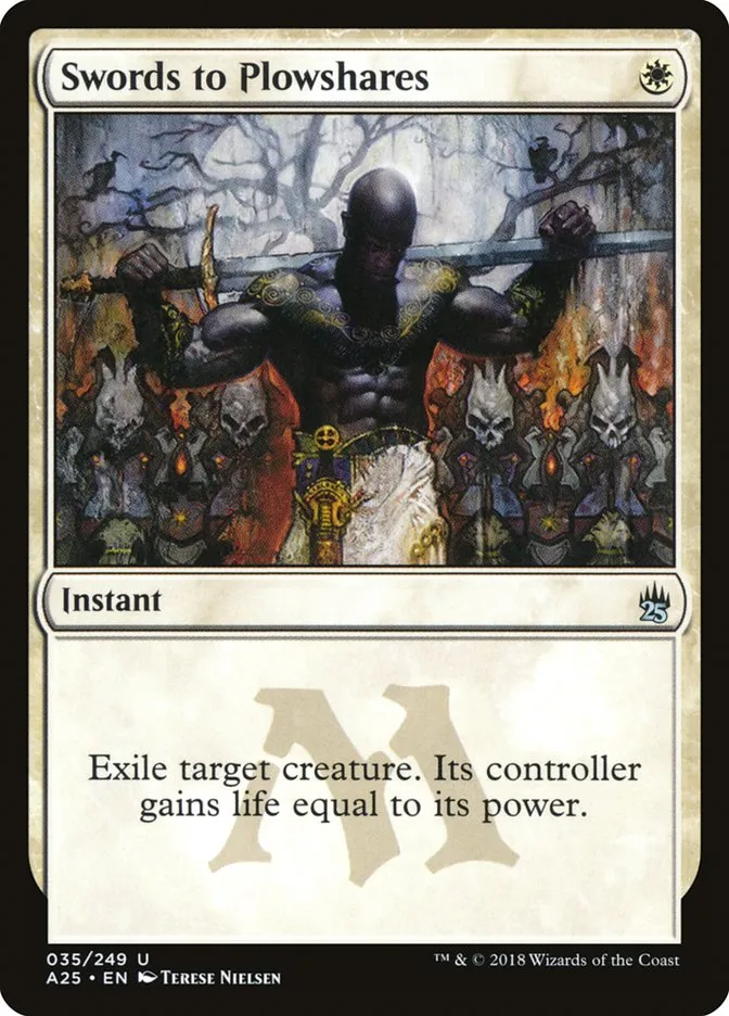 2018 Masters 25 Swords to Plowshares uncommon #35 unlisted card image