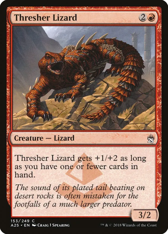 2018 Masters 25 Thresher Lizard common #153 unlisted card image