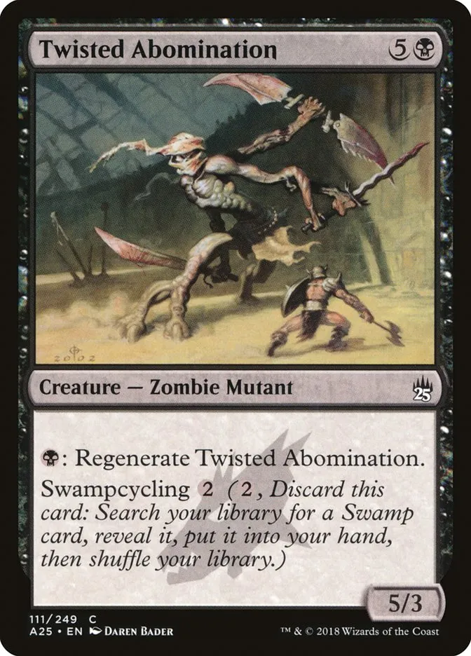 2018 Masters 25 Twisted Abomination common #111 unlisted card image