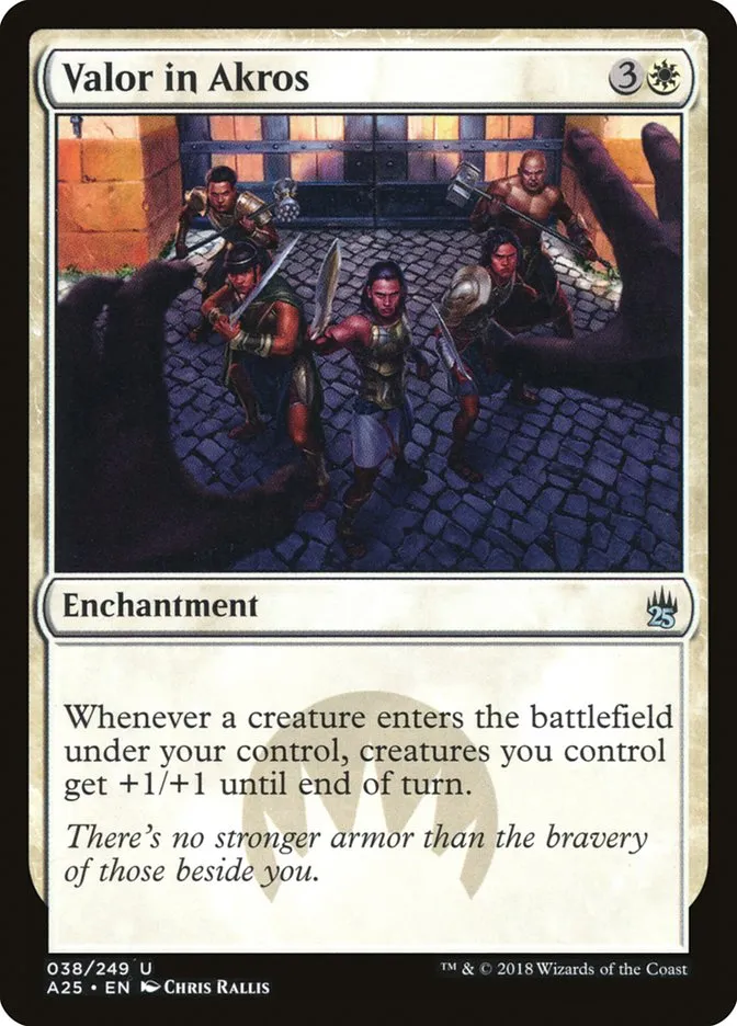 2018 Masters 25 Valor in Akros uncommon #38 unlisted card image