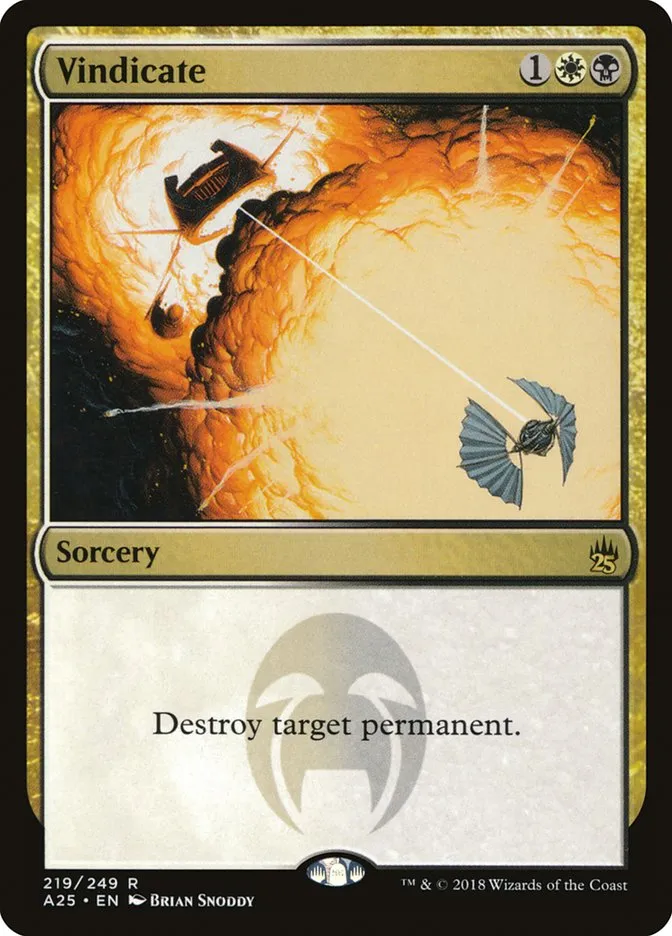 2018 Masters 25 Vindicate rare #219 unlisted card image