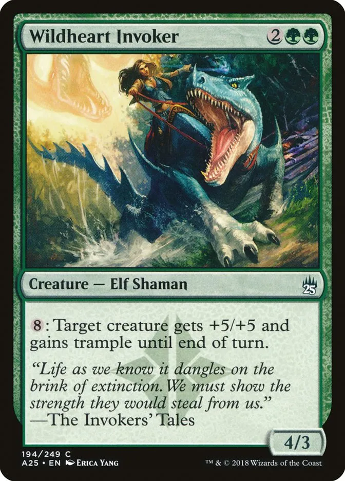 2018 Masters 25 Wildheart Invoker common #194 unlisted card image