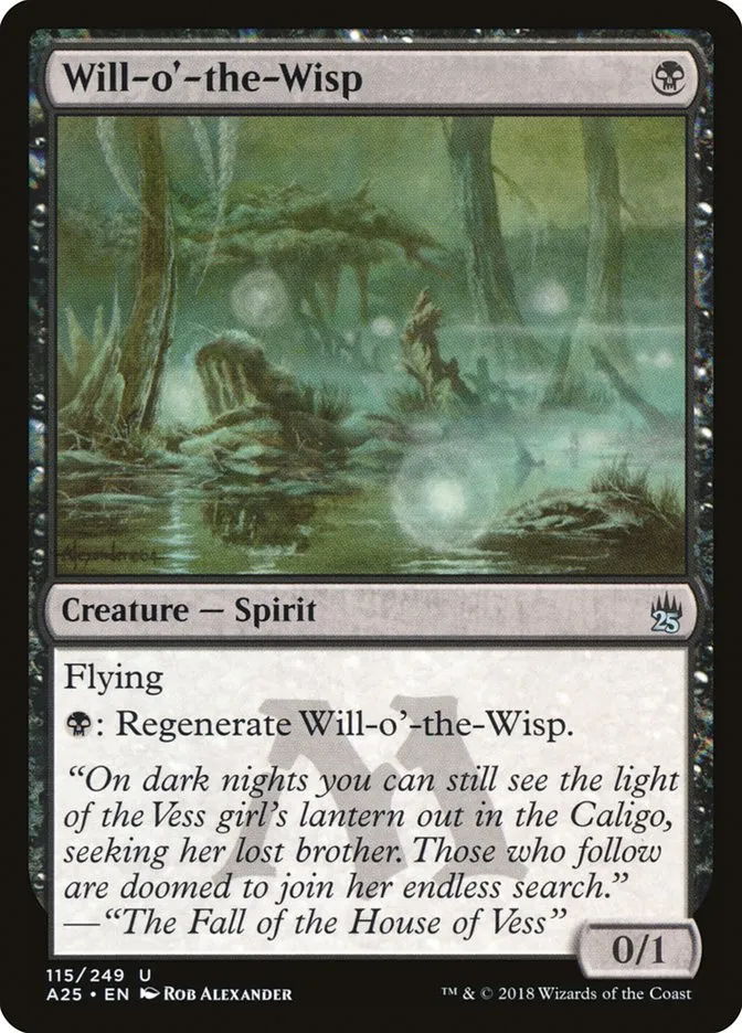 2018 Masters 25 Will-o'-the-Wisp uncommon #115 unlisted card image