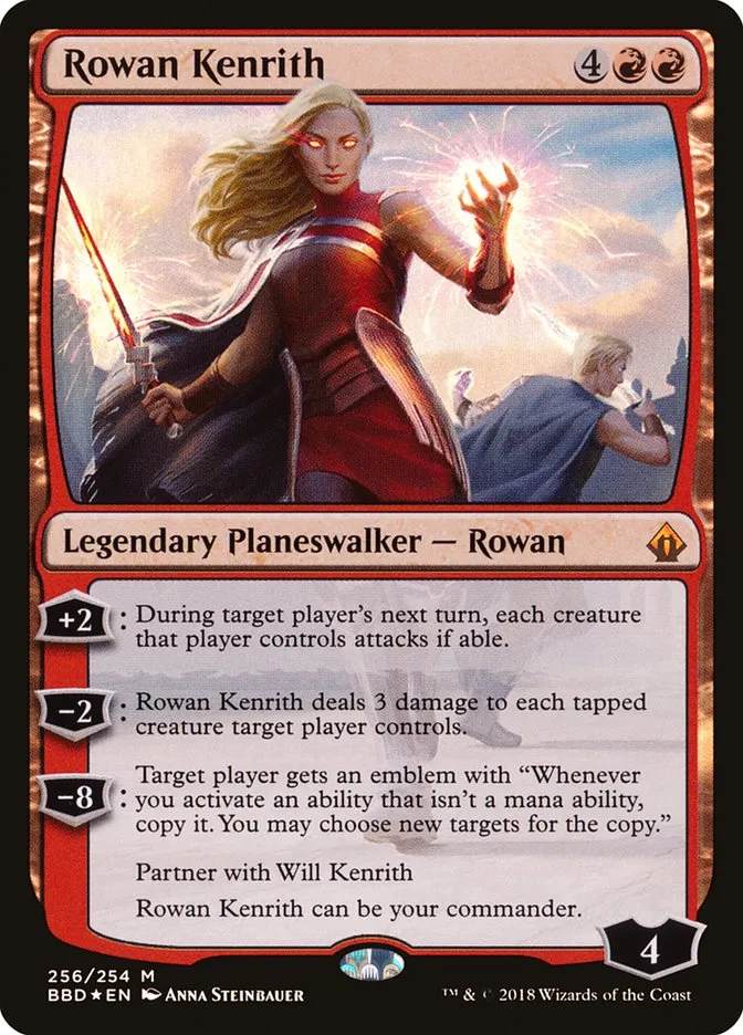 2018 Battlebond Rowan Kenrith #256 mythic card image