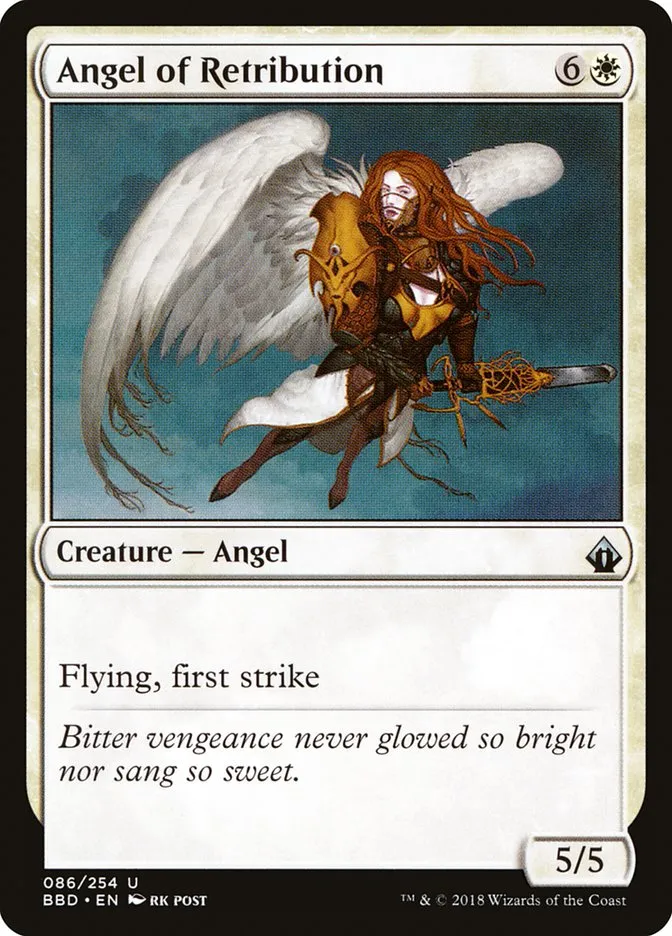 2018 Battlebond Angel of Retribution #86 uncommon card image