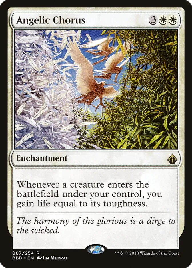 2018 Battlebond Angelic Chorus #87 rare card image