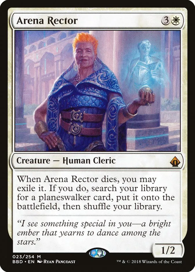 2018 Battlebond Arena Rector mythic #23 mythic card image