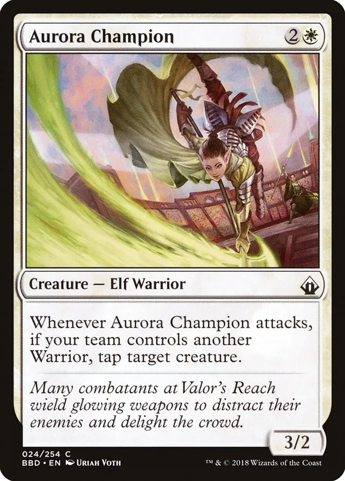 2018 Battlebond Aurora Champion common #24 common card image