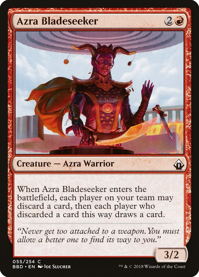 2018 Battlebond Azra Bladeseeker #55 common card image