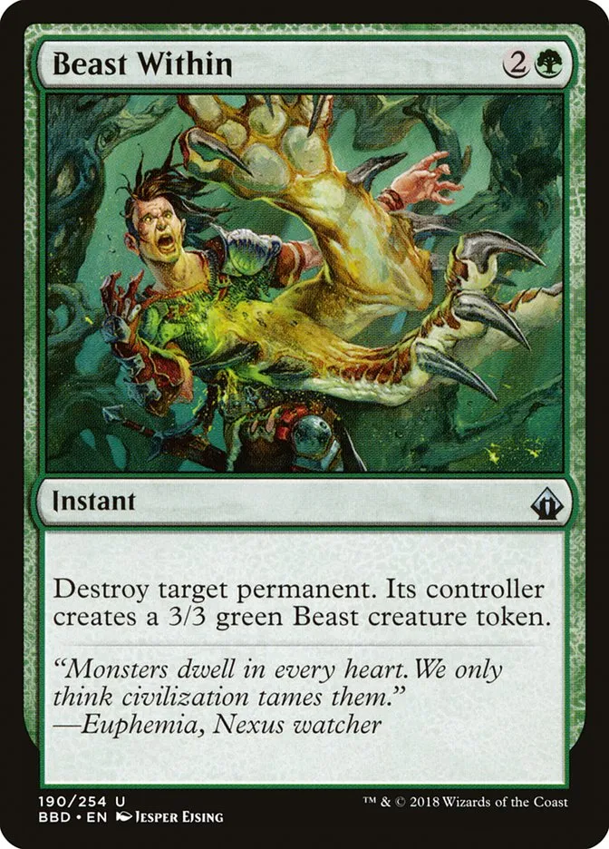 2018 Battlebond Beast Within uncommon #190 uncommon card image
