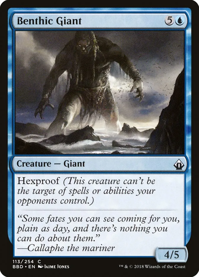 2018 Battlebond Benthic Giant common #113 common card image