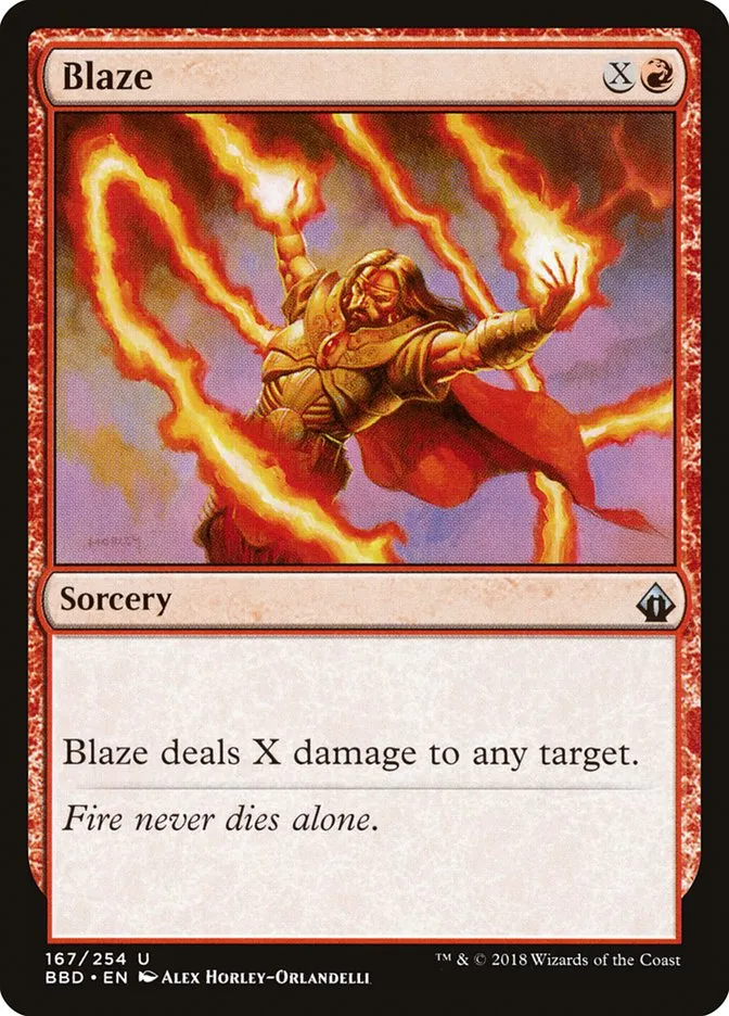 2018 Battlebond Blaze uncommon #167 uncommon card image