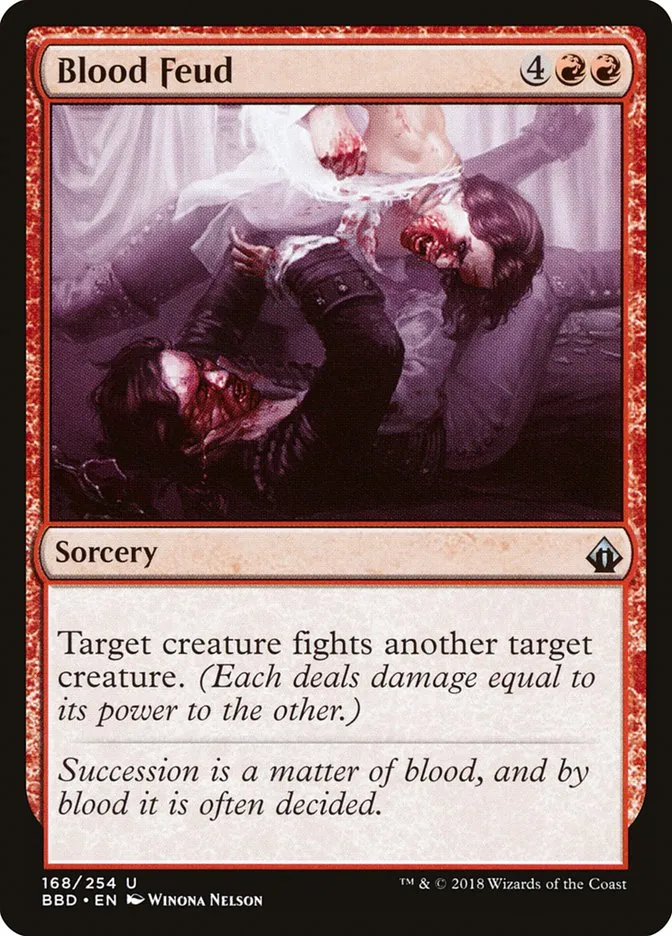 2018 Battlebond Blood Feud #168 uncommon card image