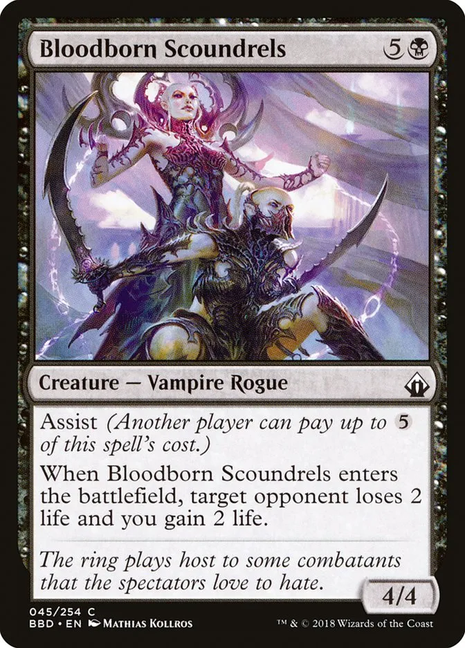 2018 Battlebond Bloodborn Scoundrels common #45 common card image