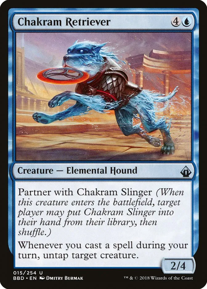 2018 Battlebond Chakram Retriever #15 uncommon card image