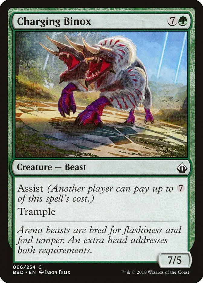 2018 Battlebond Charging Binox common #66 common card image