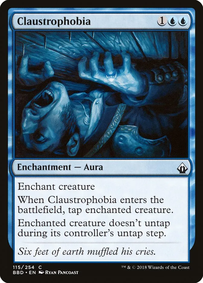 2018 Battlebond Claustrophobia common #115 common card image