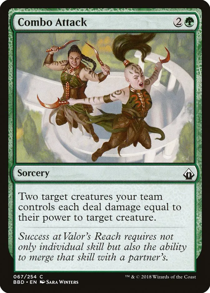 2018 Battlebond Combo Attack common #67 common card image