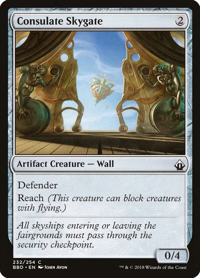 2018 Battlebond Consulate Skygate common #232 common card image