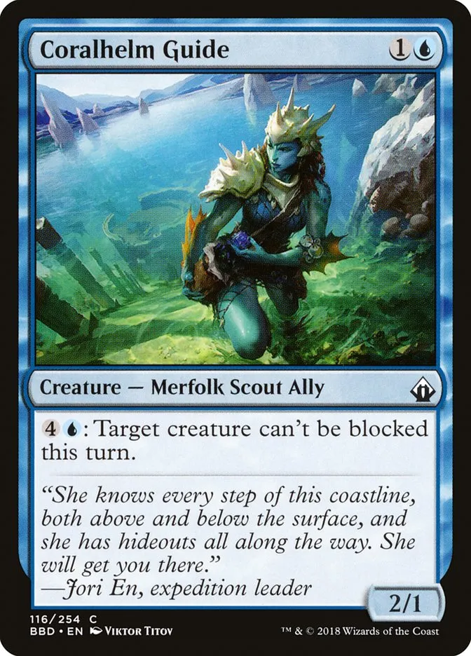 2018 Battlebond Coralhelm Guide common #116 common card image