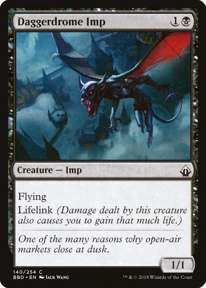 2018 Battlebond Daggerdrome Imp common #140 common card image