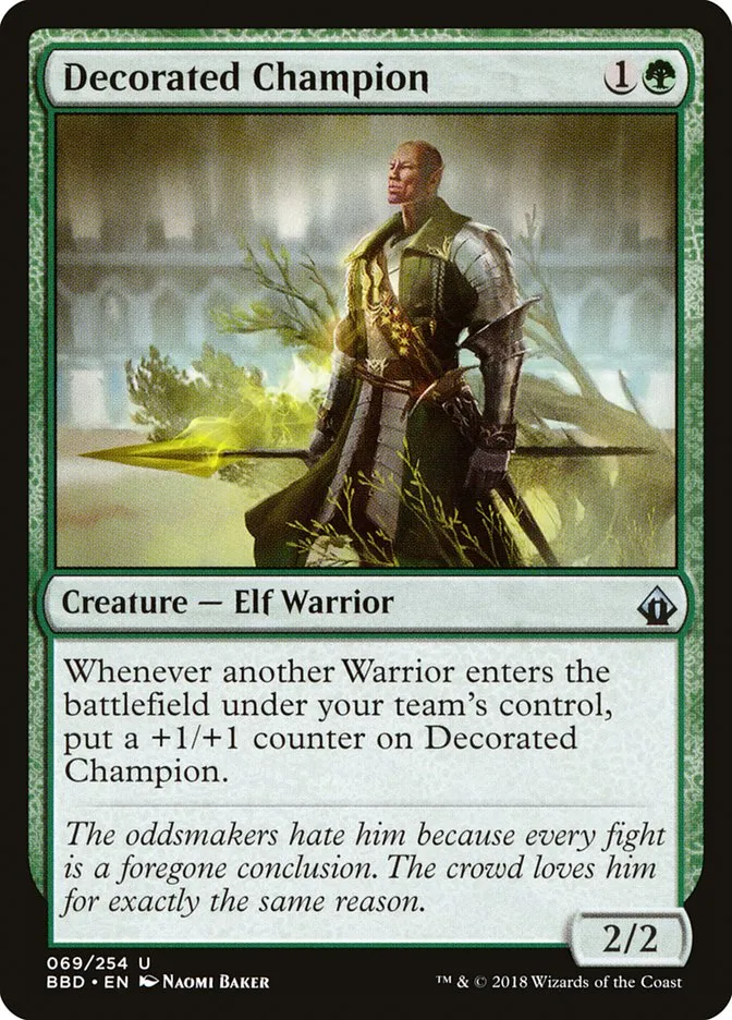 2018 Battlebond Decorated Champion #69 uncommon card image