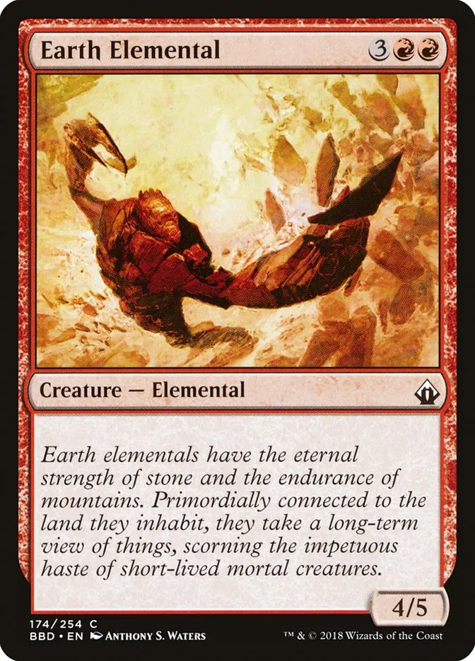2018 Battlebond Earth Elemental common #174 common card image
