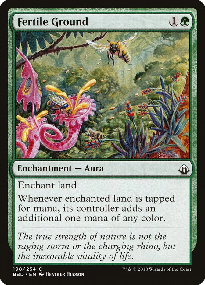 2018 Battlebond Fertile Ground common #198 common card image