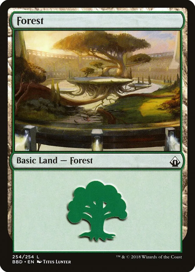2018 Battlebond Forest common #254 common card image