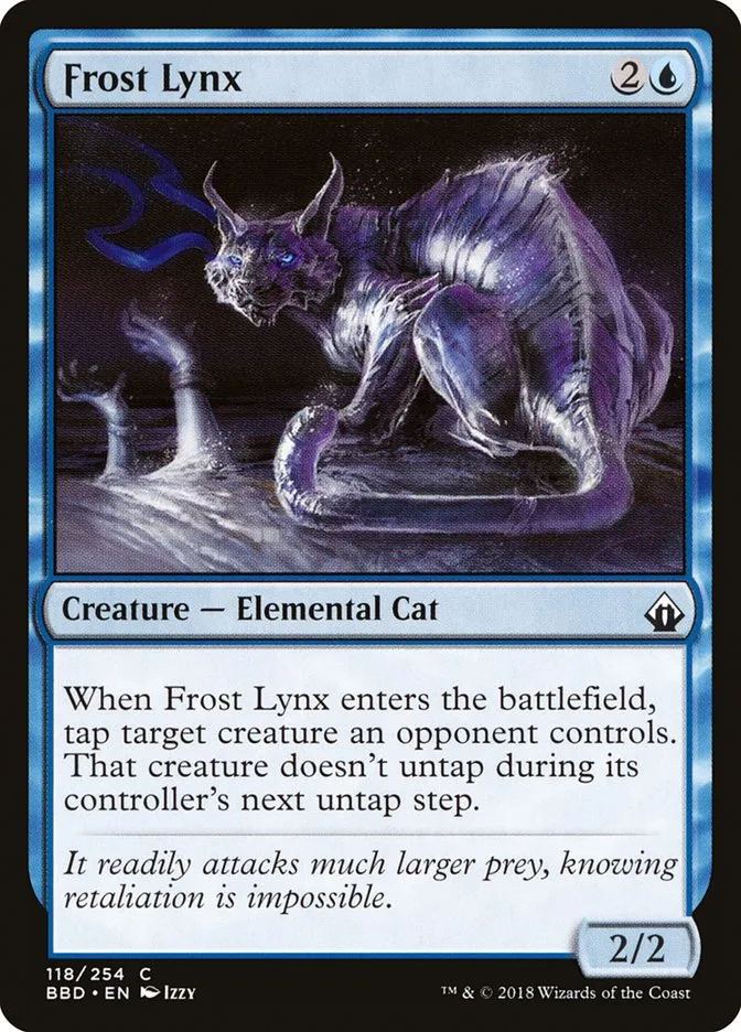 2018 Battlebond Frost Lynx #118 common card image