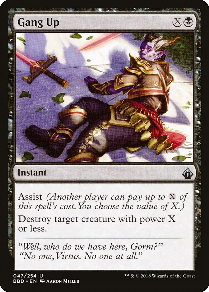 2018 Battlebond Gang Up #47 uncommon card image