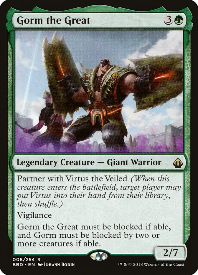 2018 Battlebond Gorm the Great #8 rare card image