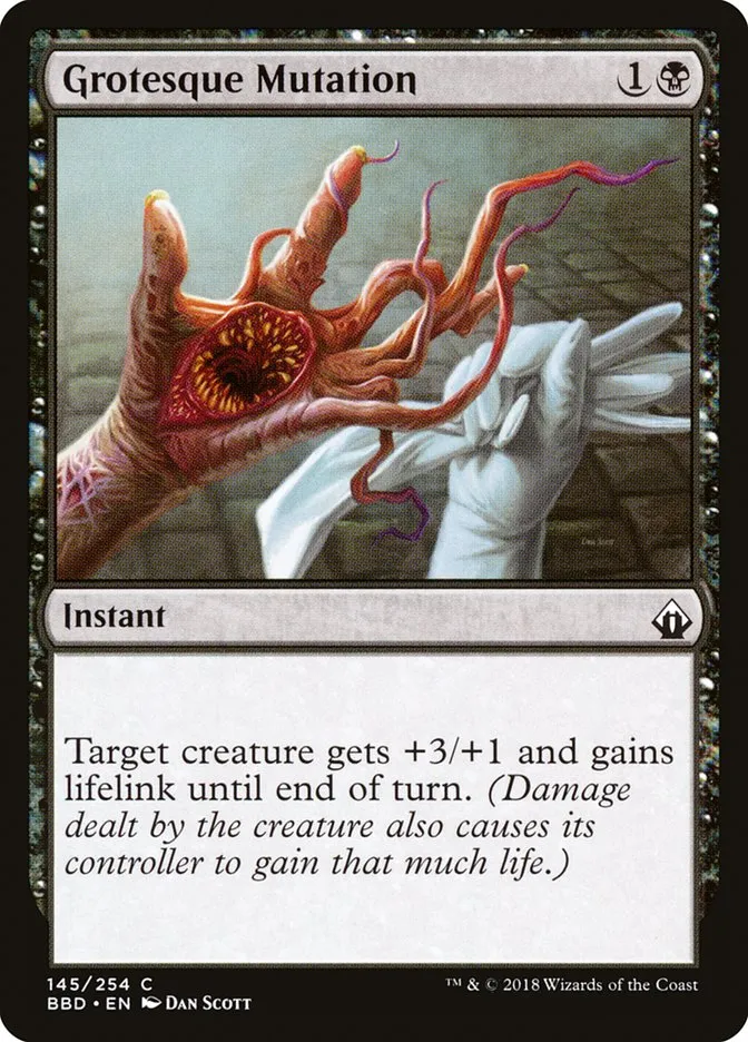 2018 Battlebond Grotesque Mutation common #145 common card image