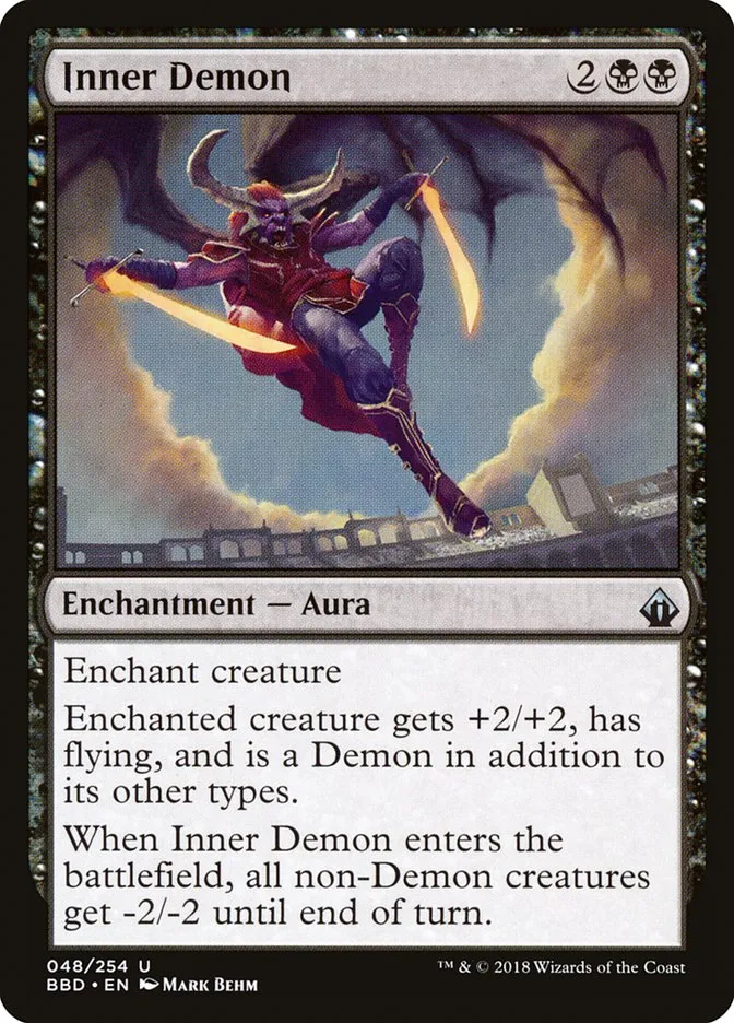 2018 Battlebond Inner Demon uncommon #48 uncommon card image