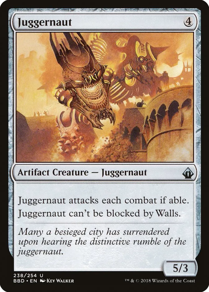 2018 Battlebond Juggernaut uncommon #238 uncommon card image