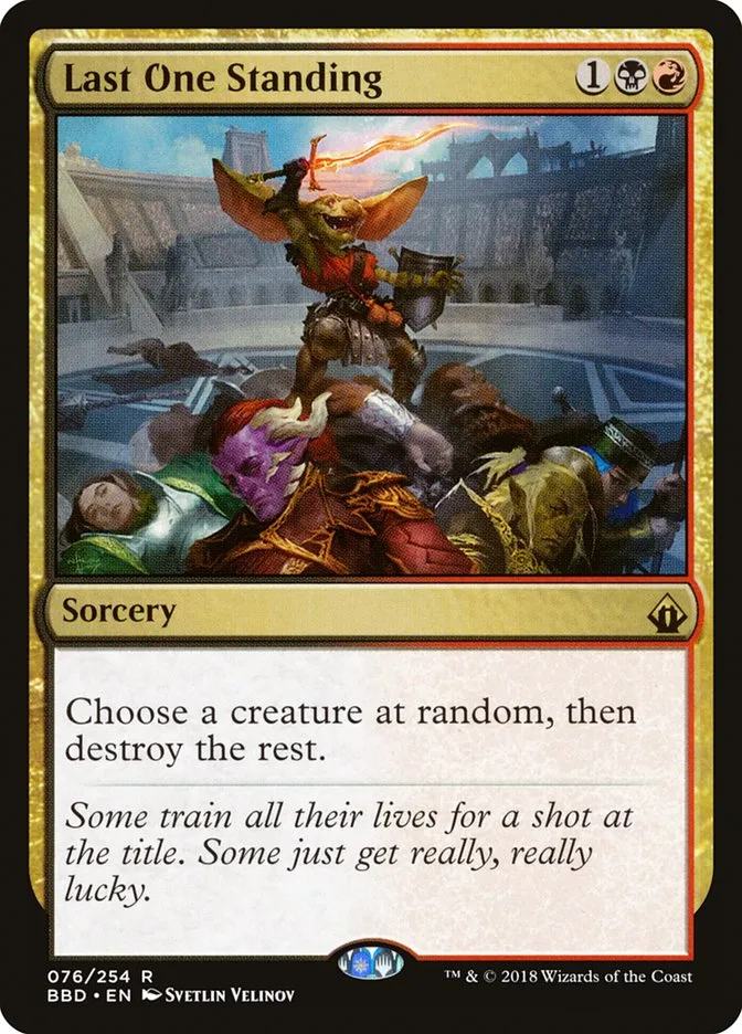 2018 Battlebond Last One Standing #76 rare card image
