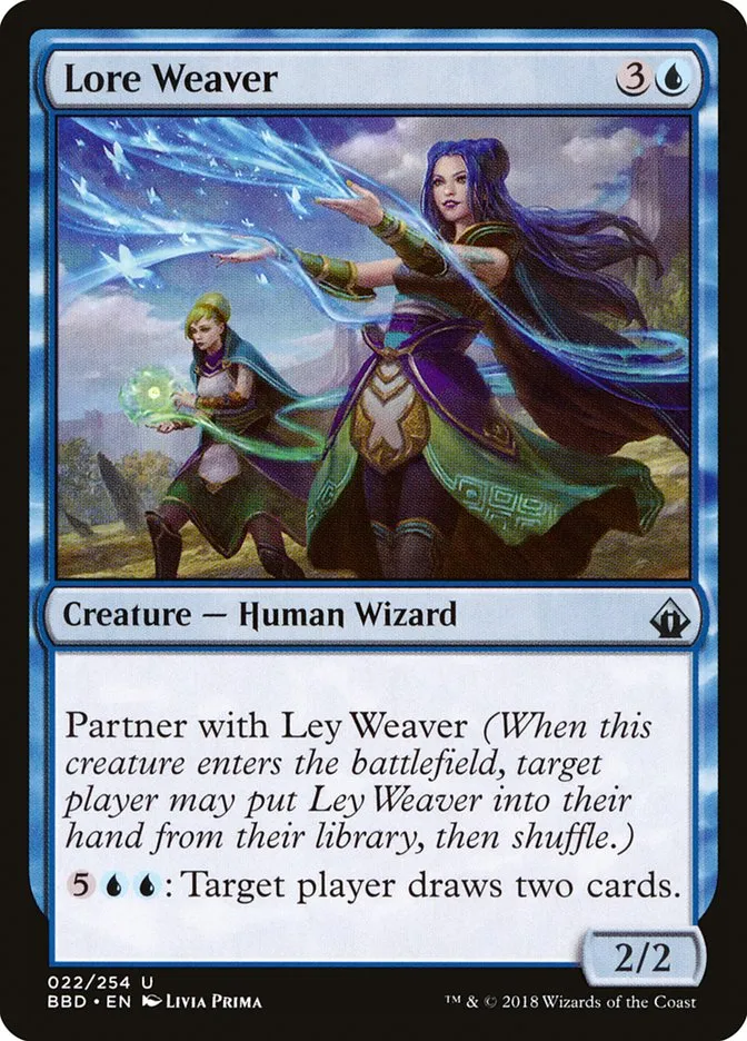 2018 Battlebond Lore Weaver uncommon #22 uncommon card image