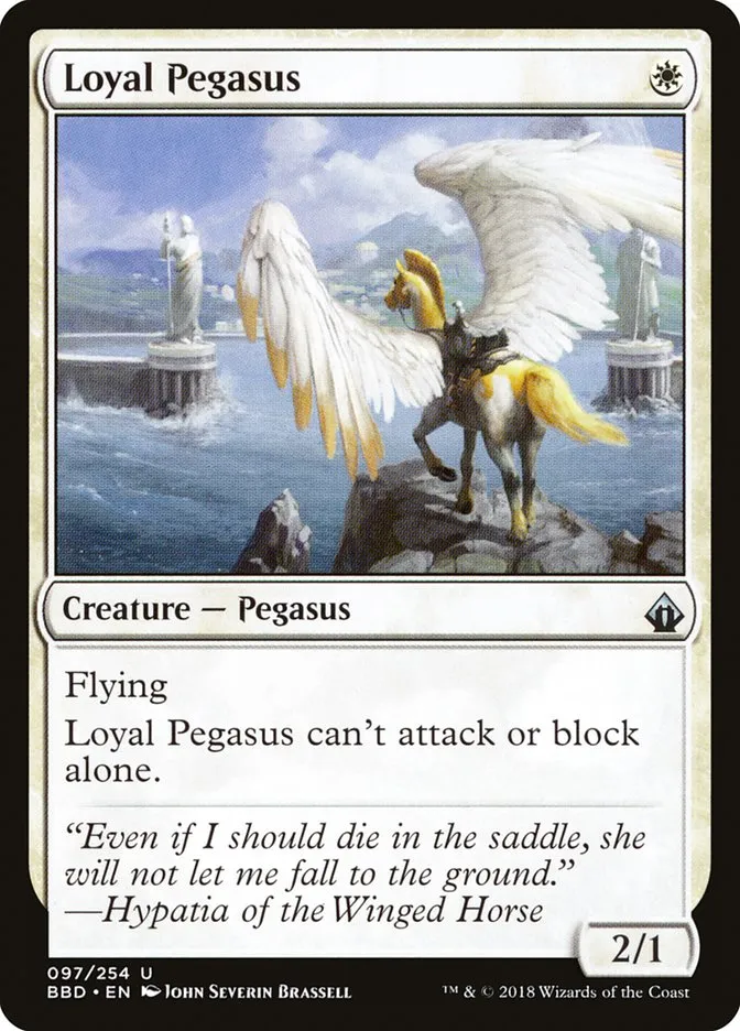 2018 Battlebond Loyal Pegasus uncommon #97 uncommon card image