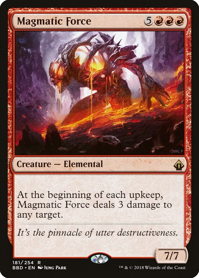 2018 Battlebond Magmatic Force #181 rare card image