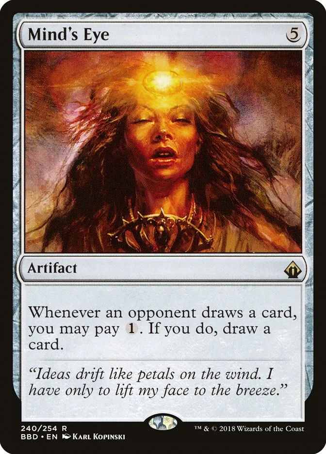 2018 Battlebond Mind's Eye #240 rare card image