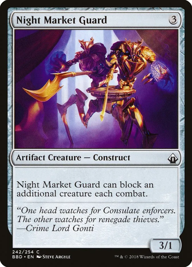 2018 Battlebond Night Market Guard #242 common card image