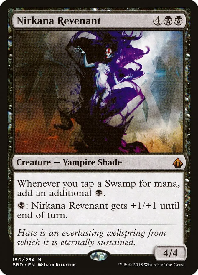2018 Battlebond Nirkana Revenant #150 mythic card image