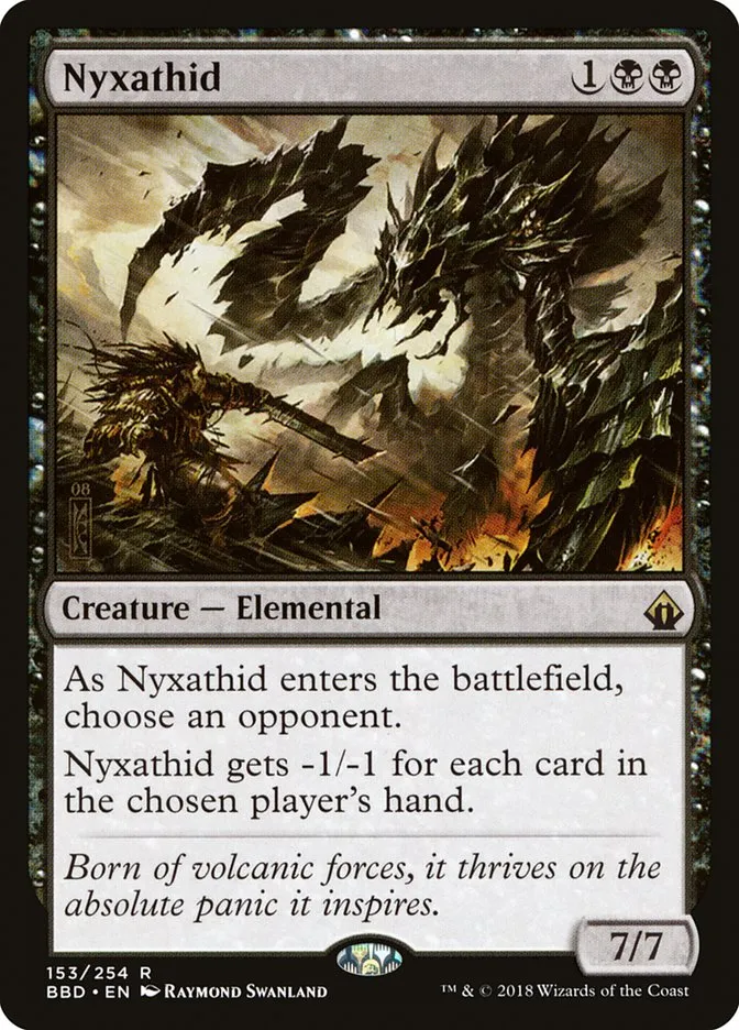 2018 Battlebond Nyxathid #153 rare card image
