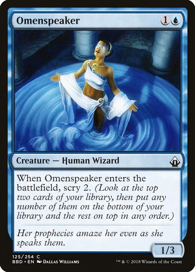 2018 Battlebond Omenspeaker common #125 common card image