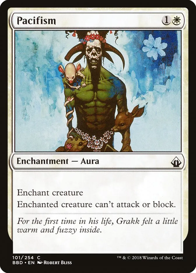 2018 Battlebond Pacifism common #101 common card image